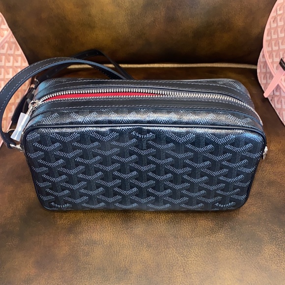 RARE GOYARD CAP VERT JET BLACK LIMITED EDITION WITH RED INTERIOR - Picture 16 of 17